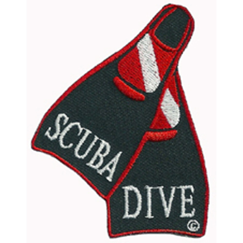 Dive Patches, Scuba Diver Fins Patch