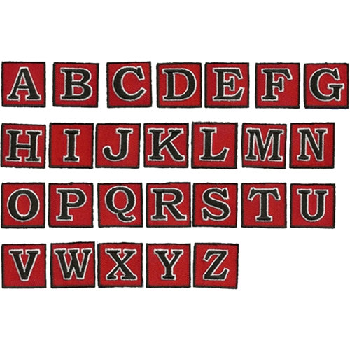 Dive Patches Alphabet Patch