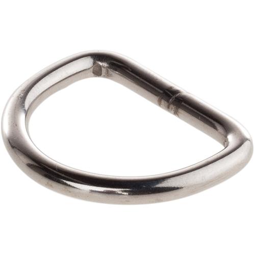 20 x Black Metal D Ring Buckles for Strap Keeper Webbing 2.5cm ID