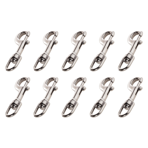 Dive Rite Stainless Steel Small Swivel Bolt Snap 10-Pack