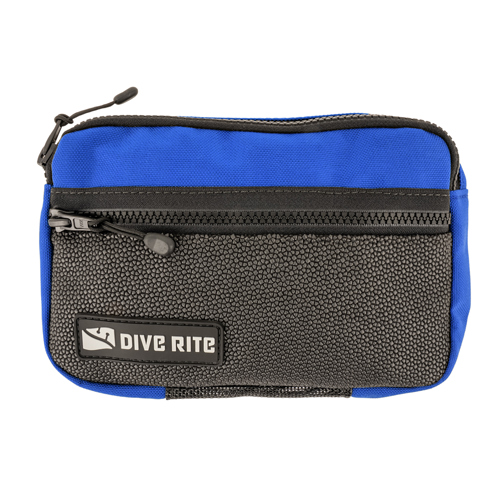 Dive Rite Bellows Horizontal Zip Pocket Blue