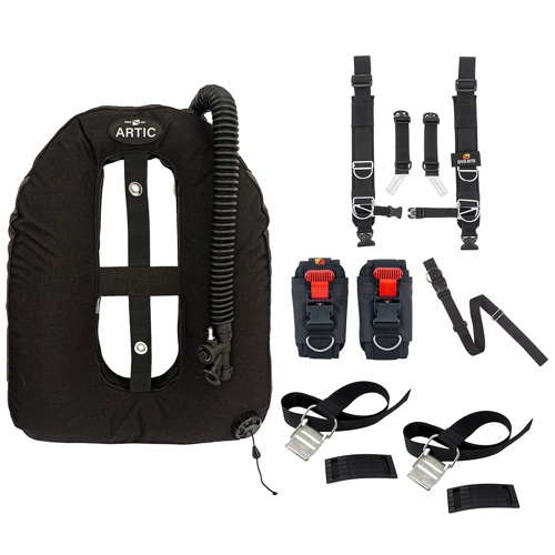 Dive Rite Aircell Artic Wing, Trans-Plate Harness, XT-Lite Back-Plate, Cam and Crotch Strap with Buckle