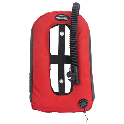 Dive Rite Aircell Travel Wing 16" Elbow Corrugated Hose Red