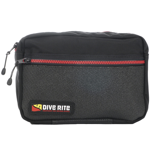 Dive Rite Bellows Horizontal Zip Pocket Black