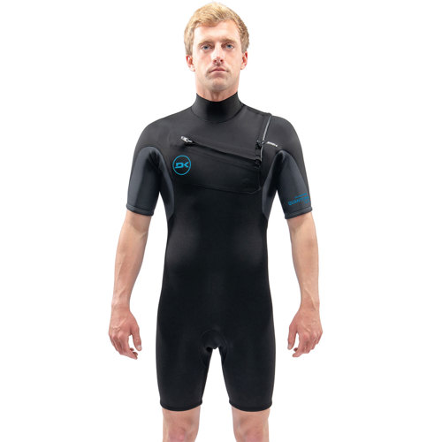 Dakine Quantum 2mm Chest Zip Short Sleeve Flatlock Spring Suit for Men