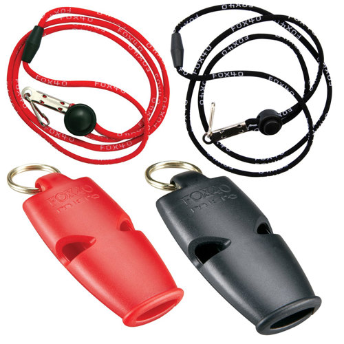 Fox 40 Micro Marine Whistle with Breakaway Lanyard - 2 Pack