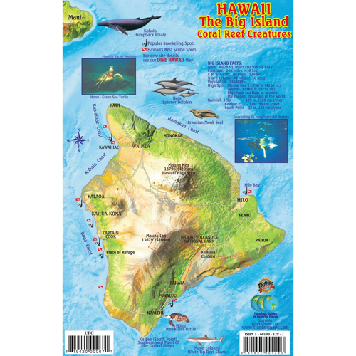 Franko Maps, Big Island Reef Creatures, Fish ID Card