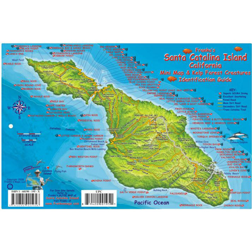 Franko Maps Santa Catalina Island Fish ID-Card