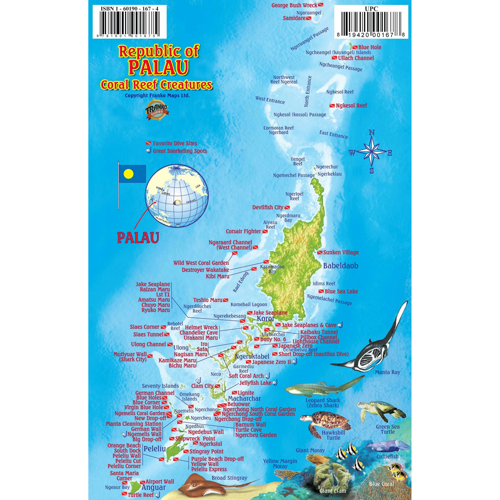 Franko Maps Palau Reef Creatures Fish ID-Card