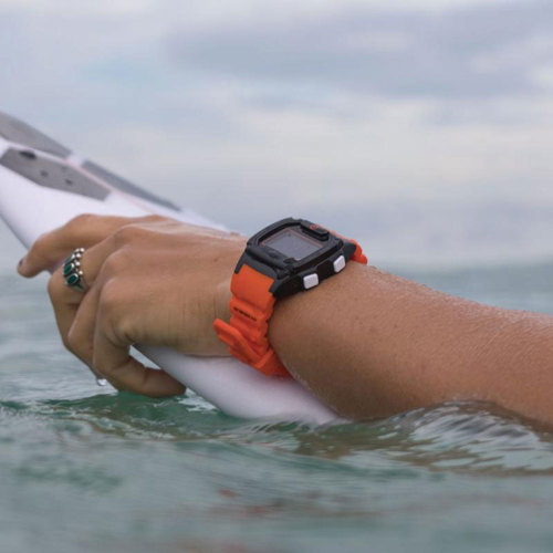 Freestyle Shark Skin Diver Watch, Orange/Black