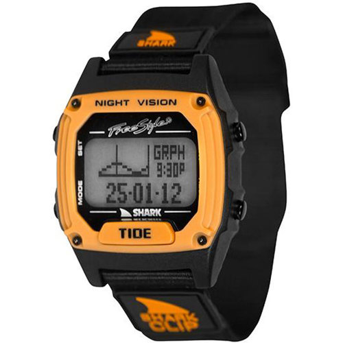 Freestyle Shark Classic Clip Tide Watch Black Orange 10027114