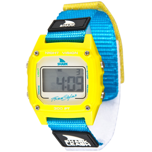 Shark by Freestyle Leash Watch, Yellow/Cyan