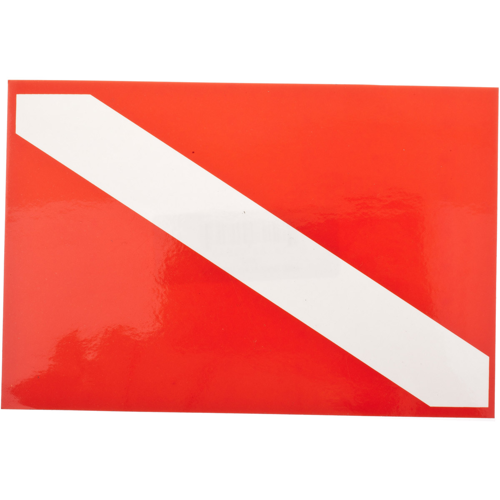 Dive Flag Sticker, 5.5" x 7" (14cm x 17.8cm)