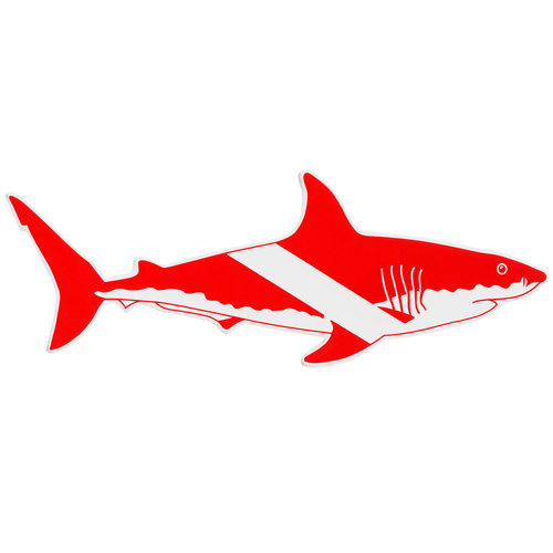 4 Diving red flag stickers Gas Scuba Cylinder Decals Diving Bottle Tank warning 
