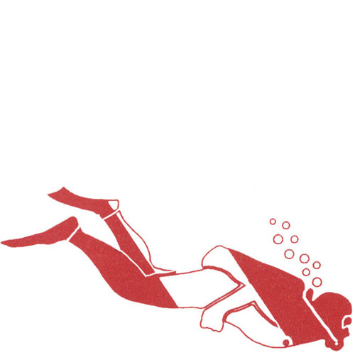 Diver Die-Cut Sticker