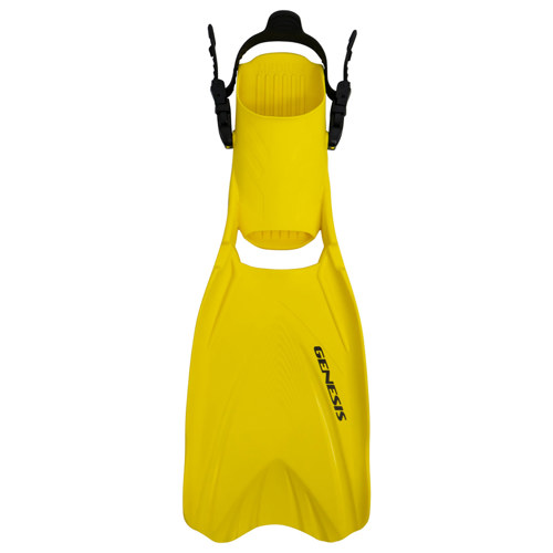 Genesis Icon Open Heel Fins Lemon Yellow Medium