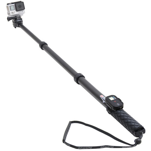 GoScope Boost-Plus GoPro Extender Pole 17" to 40", Black
