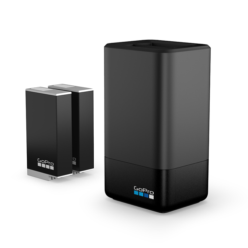 GoPro Dual Battery Charger and Enduro 1600mAh Li-Ion Battery for MAX Camera