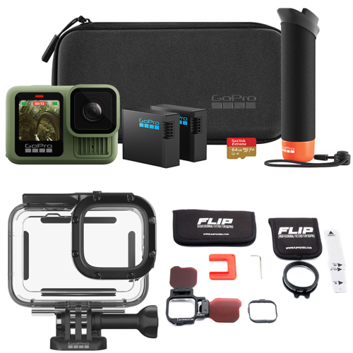 GoPro Hero 13 Accessory Bundle with Flip12 Pro and Protective Housing Kit