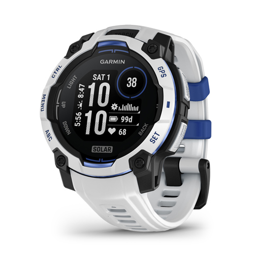 Garmin Instinct 3 45mm Solar GPS Smartwatch 45 mm Whitestone with Whitestone/Blue Band
