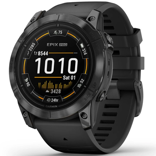 Garmin Epix Pro Gen 2 Standard 51mm GPS Smartwatch, Slate Gray with Black Band