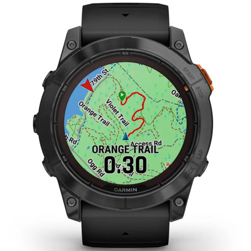 Garmin fenix 7X Pro Solar Edition 51mm GPS Smartwatch, Slate Gray with Black Band