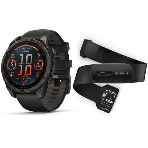 Garmin fenix 8 Sapphire GPS Smartwatch with HRM 600 Heart Rate Monitor