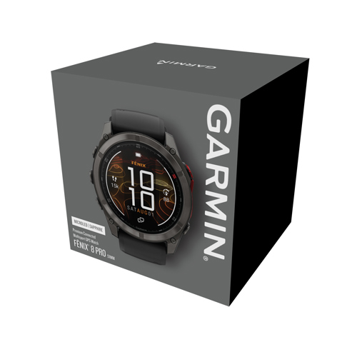 Garmin fenix 8 Pro 51mm MicroLED Multisport GPS Smartwatch, Black