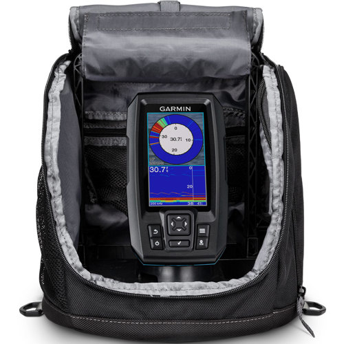 Garmin STRIKER Plus 4 Portable Ice Fishing Bundle with Dual Beam-IF Transducer