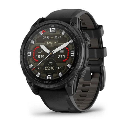 Garmin tactix 8 AMOLED Tactical GPS Smartwatch with Ballistics & Black Band 47mm