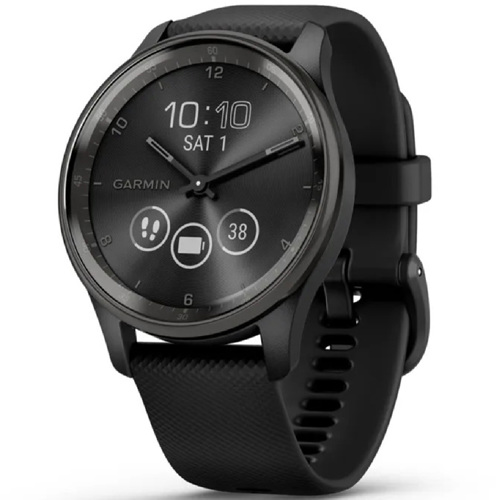 Garmin Vivomove Trend Hybrid Smartwatch with Silicone Band Scuba