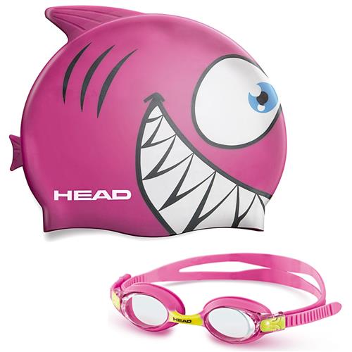 Snorkeling Diving Head Meteor Character Youth Kids Cap Goggles Set Swimming 