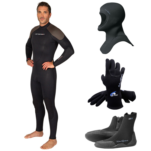 Henderson 3mm Thermoprene Men's Full Wetsuit Package