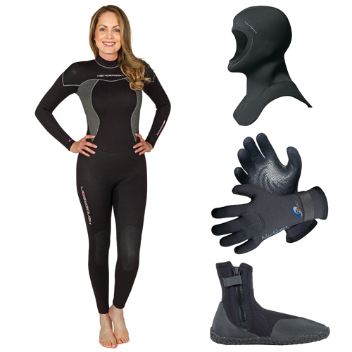 Henderson 7mm Thermoprene Pro Women's Wetsuit Package