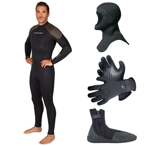 Henderson 7mm Thermoprene Men's Full Wetsuit Package