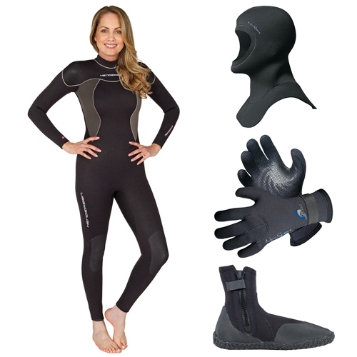 Henderson 7mm Thermoprene Women's Full Wetsuit Package