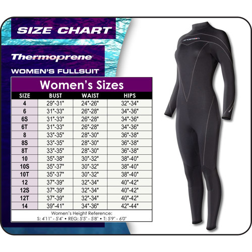 Henderson 5mm Thermoprene Women's Full Wetsuit - Scuba