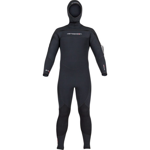 Henderson 8/7mm Thermoprene Pro Men's Hooded Semi-Dry Suit 3X-Large Open Box