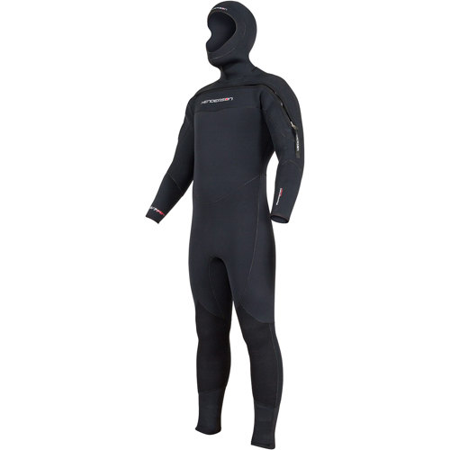 Henderson 8/7mm Thermoprene Pro Men's Hooded Semi-Dry Suit - Scuba