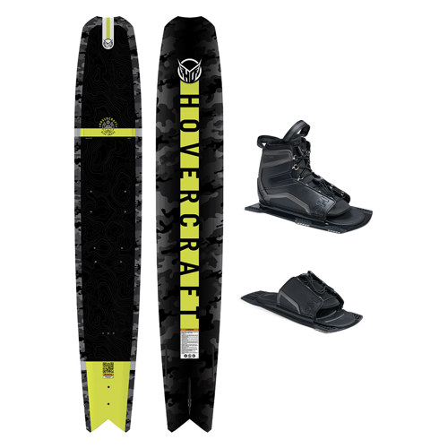 HO Sports Hovercraft Fluro Camo 67 Waterski with Stance Bindings 7-11 & RTP