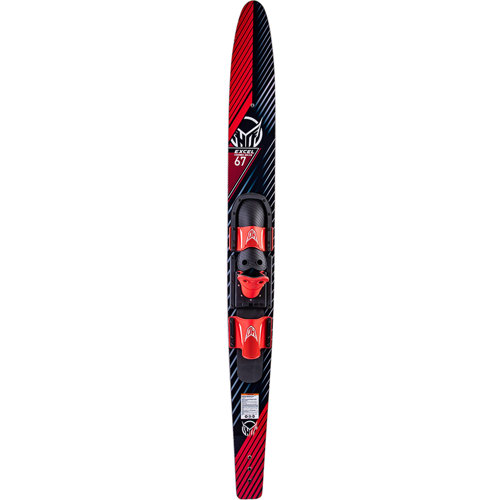 HO Sports Excel Combo Water Skis with Horseshoe Bindings and Rear Toe Strap Bar