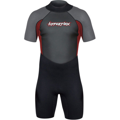 Hyperflex Men's Access 2mm Back Zipper Spring Suit, Black