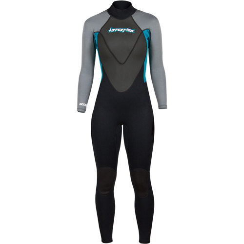 Hyperflex 3/2mm Access Women's Full Suit 10 Black/Teal