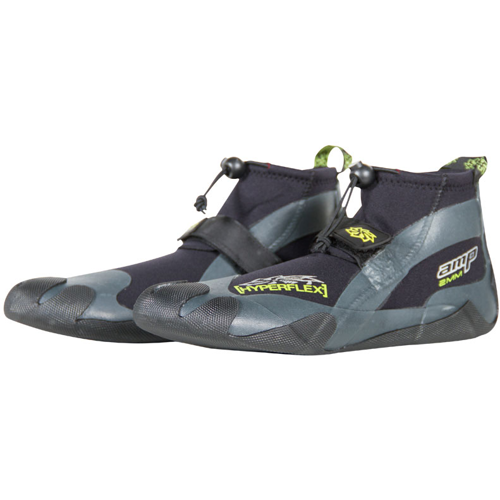 Hyperflex 2mm AMP Low Reef Surf Boot, Black/Yellow Scuba