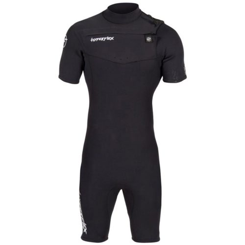 Hyperflex 2.5mm Vyrl Men's Chest Zip Springsuit Wetsuit Black X-Small Open Box
