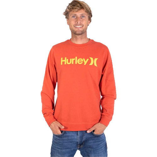 Sweat-shirt Hurley Sleighing It Summer Crew – Martian Sunrise Rouge, Taille XL Homme