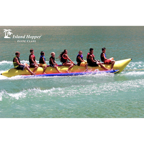Island Hopper Banana Boat Inflatable 6 Posti - Classe Elite Commerciale Con Pompa E Borsa - 4