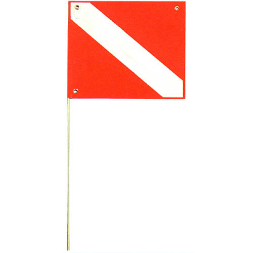 Dive Flag & Pole for Kayaks, 14" x 16"