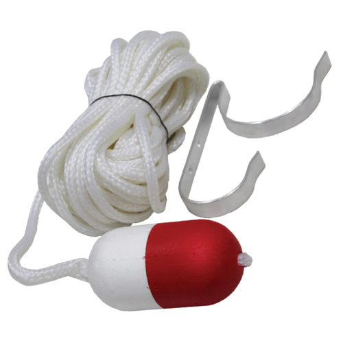 Kemp Throw Rope with Float & Ring Buoy Holder