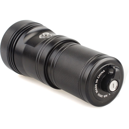 Kraken NR3000, Dive Light 3000 Lumen, Black NR3000 Scuba
